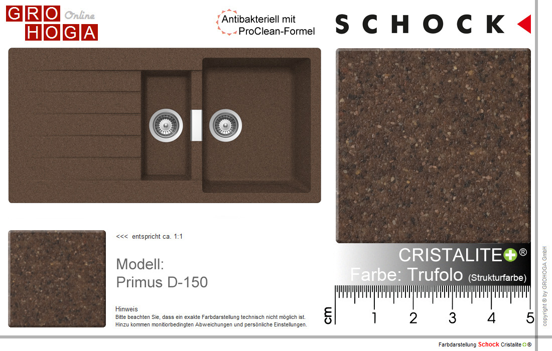 {Spülbecken keramik braun
24} SET Schock PRIMUS D-150 Trufolo SC-200 Spüle Granit Granitspüle ... | {Spülbecken keramik braun
24}