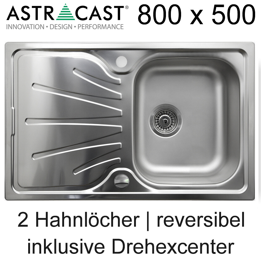Astracast Apiro 1.0 C-EX | Edelstahlspüle Küchenspüle Spülbecken Spüle
