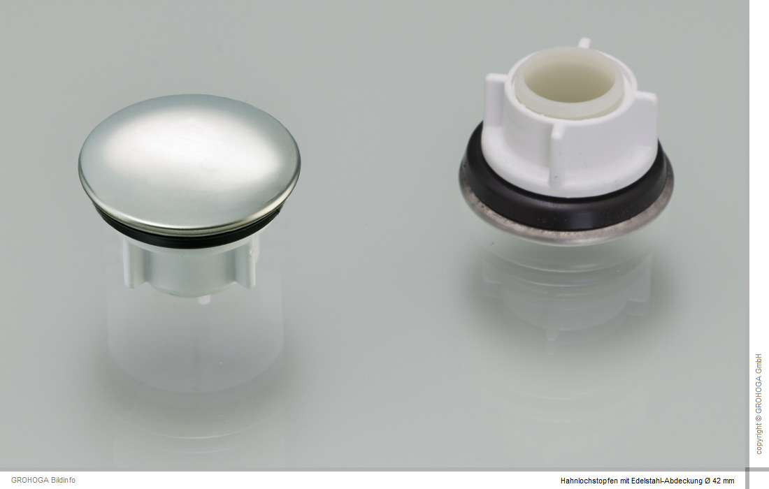 Hahnlochstopfen acier inoxydable pour évier Couverture hahnloch hahnlochabdeckung
