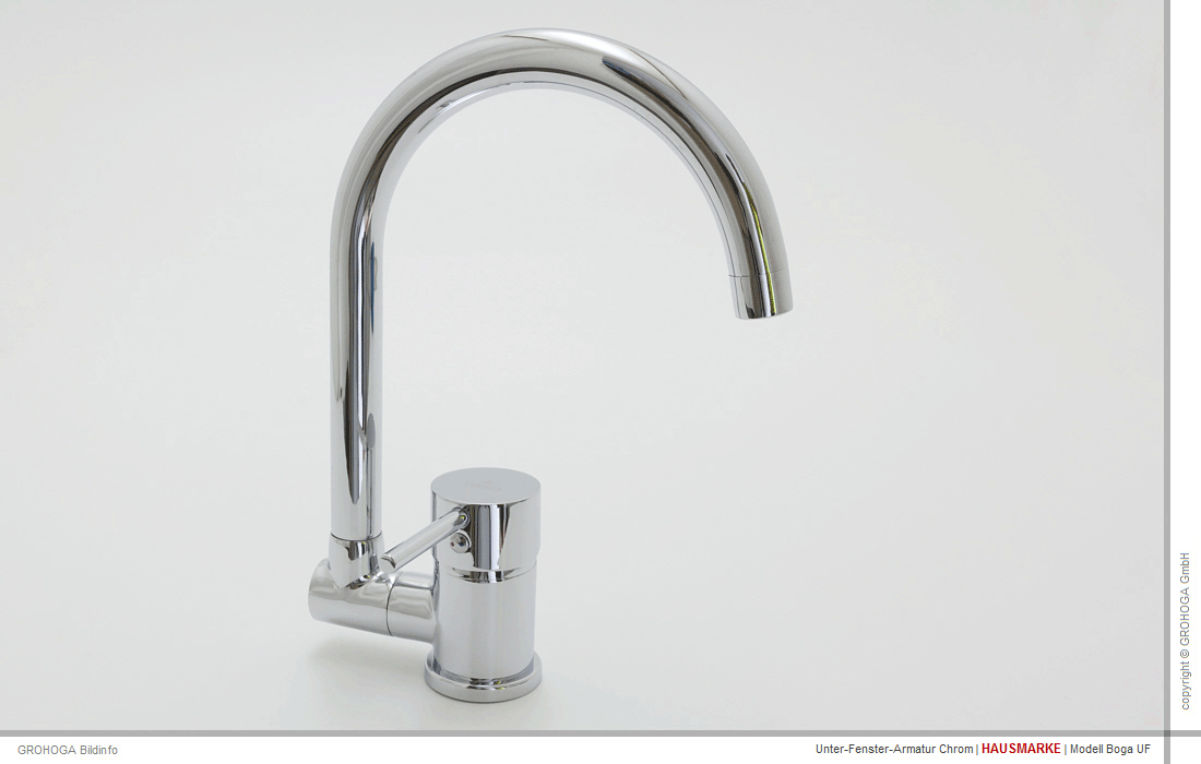 Boga UF | Vorfenster Spültisch Armatur Auslauf kippbar Unter Fenster