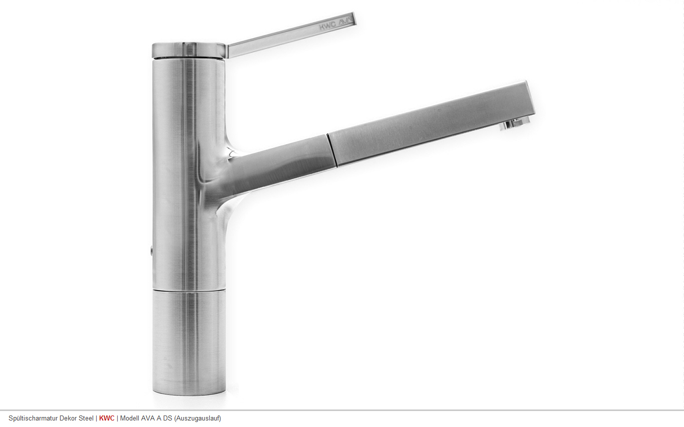 KWC AVA A Decor Steel 10.191.113.127FL Küchen Spültisch Armatur