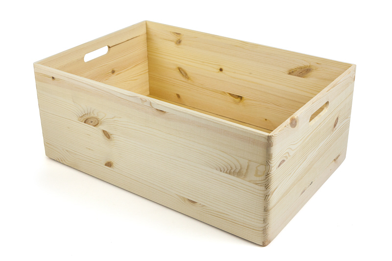 HolzFee Holzkiste 60x40 Stapelkiste Holzbox Holzkasten Allzweckkiste