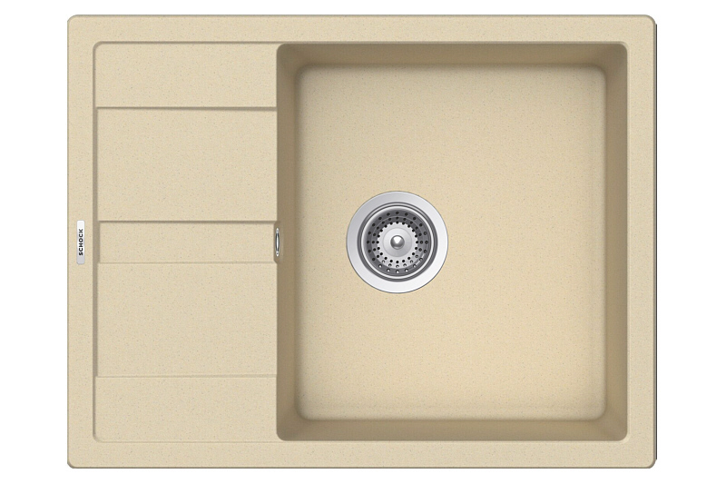 Granitspüle Schock Manhattan D-100 A Sand Beige Spüle Küchenspüle