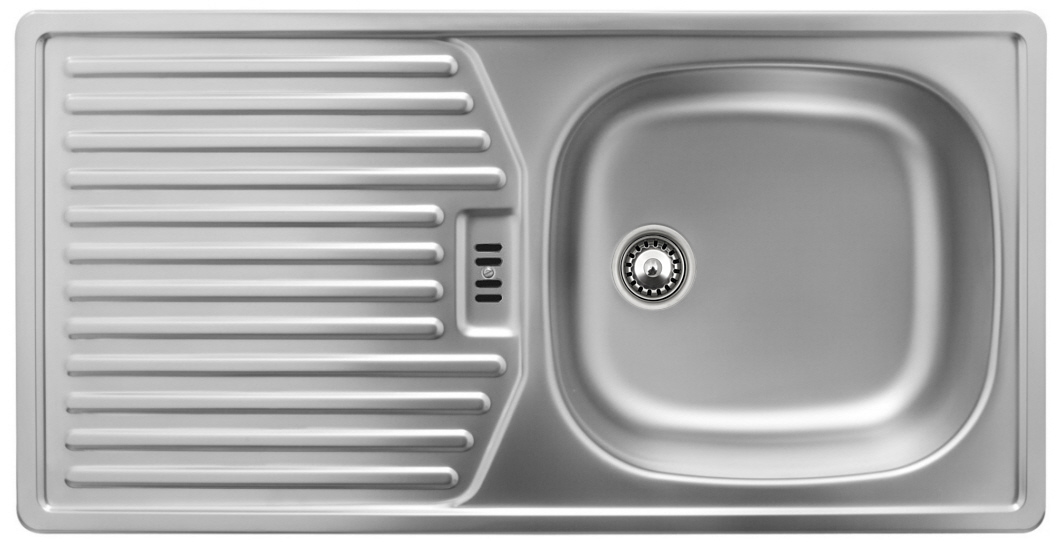 Edelstahlspüle Rieber E 86 K-KV Küchenspüle mit KORBVENTIL Spüle