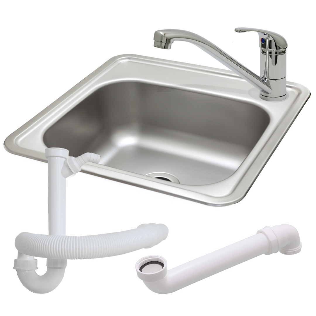 Kleine Einbau Spüle Edelstahl Armatur Spülbecken Mini Edelstahlspüle